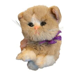 TYCO 1992 Kitty Kitty Kittens Purring Rattle Plush Stuffed Animal Toy Rare